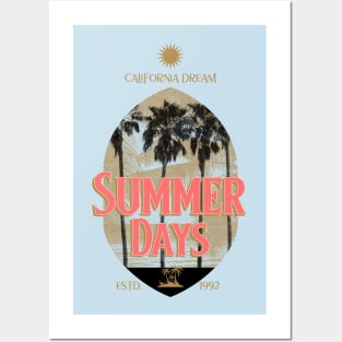 Summer Days California Summer Vibes Posters and Art